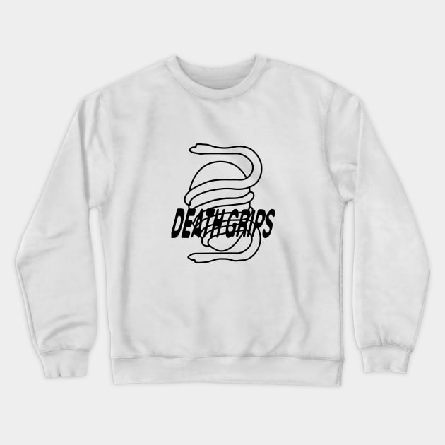 Death Grips Snake Egg Logo Minimalistic with Band Name Crewneck Sweatshirt by Irla